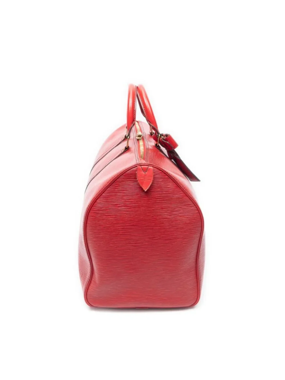 Louis Vuitton Keepall Black Stitch Red